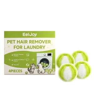 EelJoy Reusable Pet Hair Remover For Laundry Set Of 4 Washing Machine Lint Catcher Practical Fabric Care Cleaning Tools