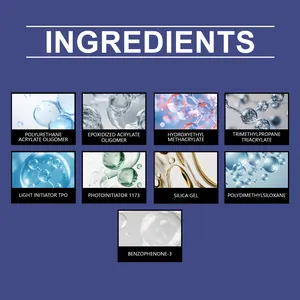 Lista detallada de ingredientes de resina UV para la creación de joyas artesanales DIY