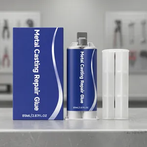Professional 85ml high-temperature metal casting repair glue kit with dual-tube applicator