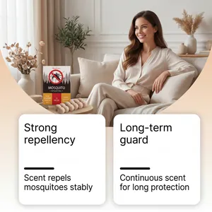Lifestyle-scène met Moonspry muggenwerende ballen in een gezellige woonkamer.