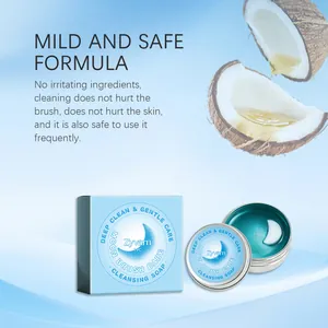 Zachte Zyvarn Moon Brush Care reinigingszeep met milde formule voor make-up tools