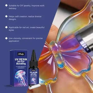 Detalle del kit de resina UV Stilruhe para unión y joyería DIY con luz UV