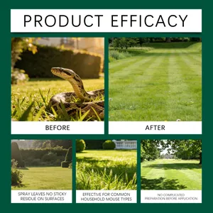 Snake repellent efficacy results for garden protection and outdoor camping safety use