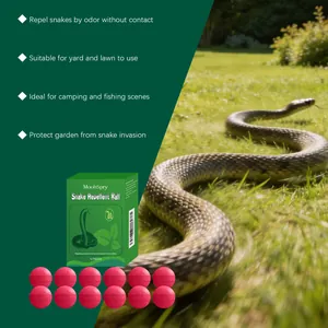MoonSpry snake repellent balls 12 pieces for yard garden camping and outdoor scene use