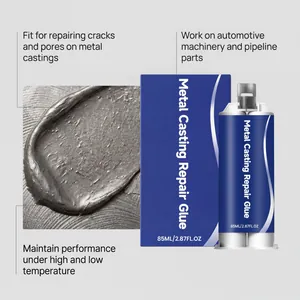 Industrial metal casting repair glue kit for automotive and machinery crack repairs