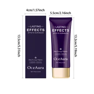 Detailed product dimensions for OceAura Body Coverage Perfector concealer tube and box