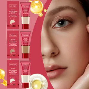 EELHOPE BB Cream Moisturizing Concealer Foundation Lightweight Soft Matte Finish Face Base Makeup For Women Natural Wheat Ivory White