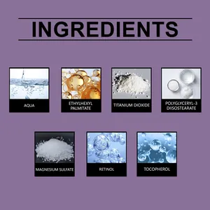 Detailed view of the main ingredients in the natural color concealer formulation