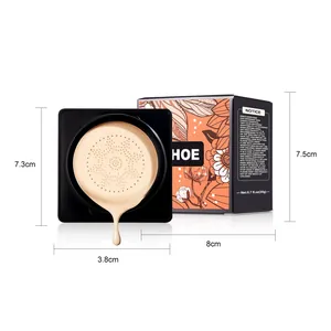 Vista dimensional de EELHOE Magic Cushion BB Cream y su envase con medidas