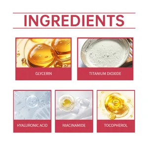 Detailed BB cream ingredient list: Hyaluronic Acid, Niacinamide, and Vitamin E