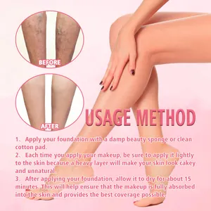 Οδηγός χρήσης για body foundation για την κάλυψη τατουάζ και ατελειών του δέρματος