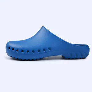 Professionelle blaue EVA-Antirutsch-Clogs mit seitlichen Belüftungslöchern für Medizin