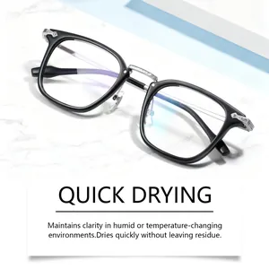 Détail professionnel montrant une grande clarté et un effet de séchage rapide sur verres