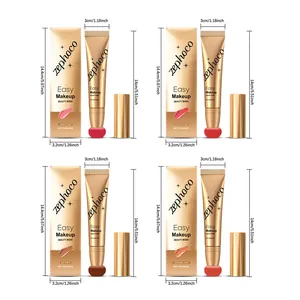 Dimensions and shades of ZEPHOCO liquid blush beauty wand for easy makeup application