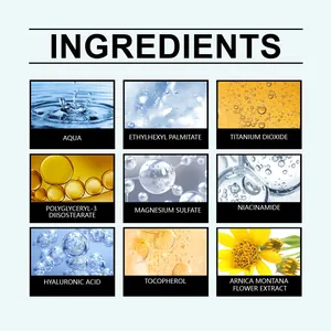 Detailed overview of ZEPHOCO concealer ingredients including niacinamide and hyaluronic acid