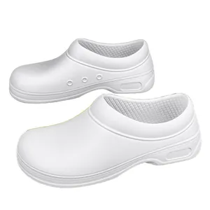 Professionelle rutschfeste wasserfeste weiße Kochschuhe für Küchen und Fabrikarbeit