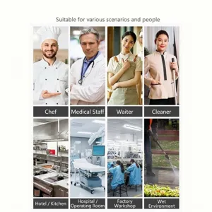 Zapatos de trabajo antideslizantes para chefs, personal médico y limpiadores profesionales