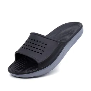 Lightweight dual-color anti-slip slide sandals for indoor and outdoor summer wear
