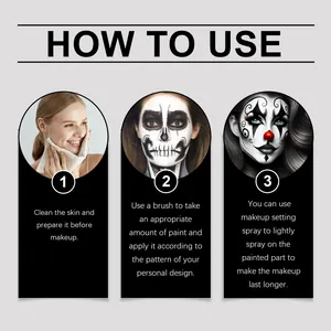 Guide détaillé sur l'utilisation du maquillage d'Halloween pour squelette et clown