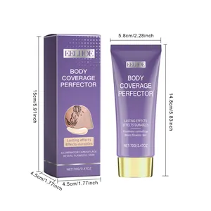 Dimensioni dettagliate del tubetto e della scatola della crema EELHOE Body Coverage