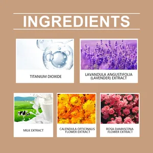 Detailed view of main ingredients for Eelhope BB cream including botanical extracts