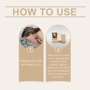 Guía visual de uso paso a paso para la base de maquillaje en barra EELHOE Serum Balm