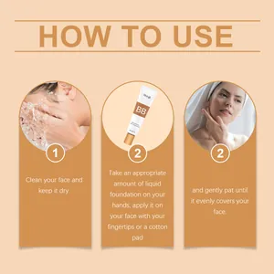 Schritt-für-Schritt-Anleitung für HOYGI SPF 30 feuchtigkeitsspendende BB Cream.