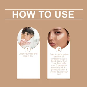 Step-by-step instructions for applying lightweight oil-control concealer BB cream