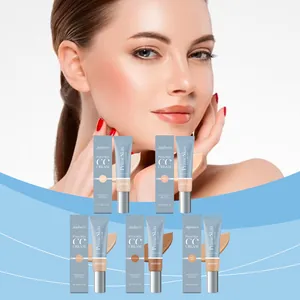 Professional detail of ZEPHOCO CC cream collection with multiple skin tones and textures