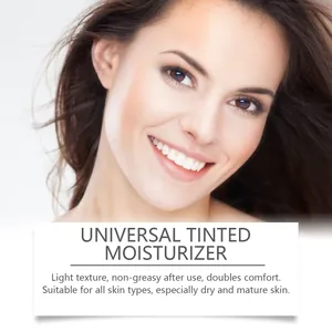 Universal tinted moisturizer for hydrating and evening out skin tone for all skin types.