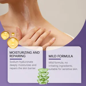 Crema riparatrice corpo idratante con ialuronato di sodio per pelli sensibili