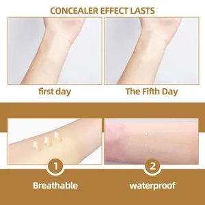 Ademende en waterdichte camouflagepleisters voor littekens, effect tot 5 dagen lang.