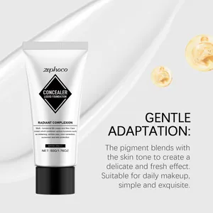 Detailed view of ZEPHOCO color-changing liquid foundation with a hydrating matte finish texture