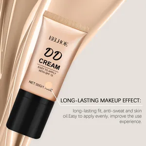 Close-up of EELHOE DD cream tube featuring long-lasting makeup effect and SPF 15