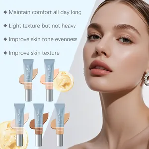 Full set of Zephoco CC Cream showing multiple skin tones and natural makeup finish