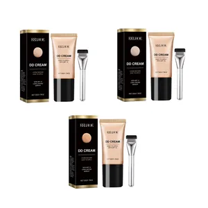 EELHOE DD Cream Concealer Set With Makeup Brush SPF 15 Matte Long Lasting Moisturizing Waterproof Foundation For Women Face Makeup