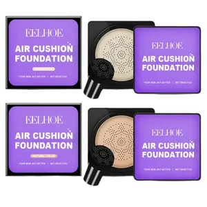 EELHOE Mushroom Head Air Cushion Foundation set with Ivory White and Natural Color shades