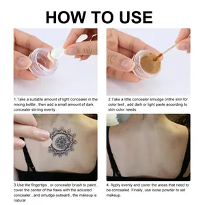 Guida in quattro passaggi su come applicare la crema correttiva per tatuaggi naturali.