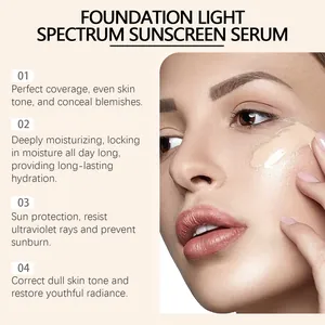 Feuchtigkeitsspendende Concealer-Foundation-Sonnencreme-Serum für strahlende Haut