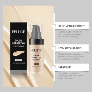EELHOE color correction foundation featuring aloe vera extract and hyaluronic acid for skin