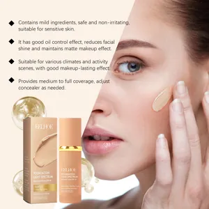 Detailansicht der EELHOE Foundation Sonnenschutz Serum Anwendung mit Hautpflegeeigenschaften