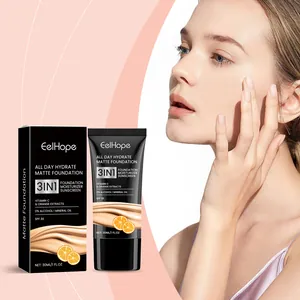 EelHope 3 In 1 Moisturizing Matte Liquid Foundation SPF 30 With Vitamin C And Orange Extract Long Lasting Face Makeup 30ml