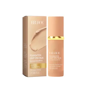 EELHOE Farbanpassende Foundation LSF 50 Feuchtigkeitsspendendes Sonnenserum für Glanz 30ml