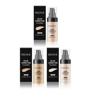 EELHOE color correction foundation in natural, wheat, and ivory shades, 50ml