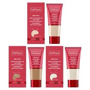 EelHope BB cream set with three shades in tubes and boxes for natural finish