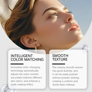 Detailed view showing creamy texture and color-matching effect of foundation stick