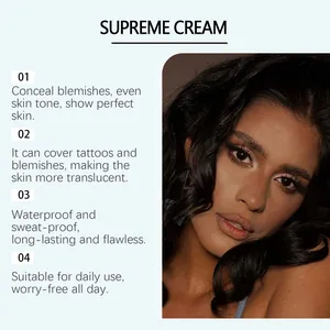 Detail view highlighting the full coverage and waterproof features of this concealer cream