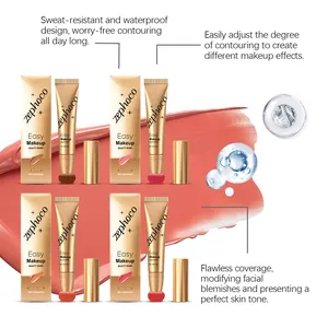 Zephoco easy liquid blush wands in four shades with flawless coverage and waterproof design