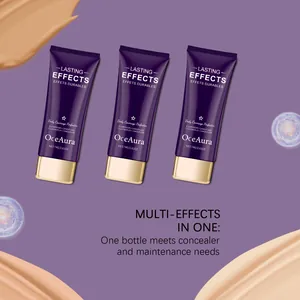 Detailed view of OceAura Body Coverage Perfector tubes with creamy concealer textures