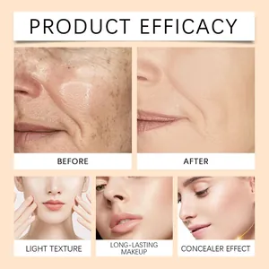 Comparación de la eficacia de la BB cream correctora iluminadora antes y después en piel